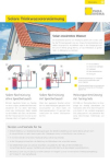 Produktinfoblatt Solare Trinkwassererwärmung