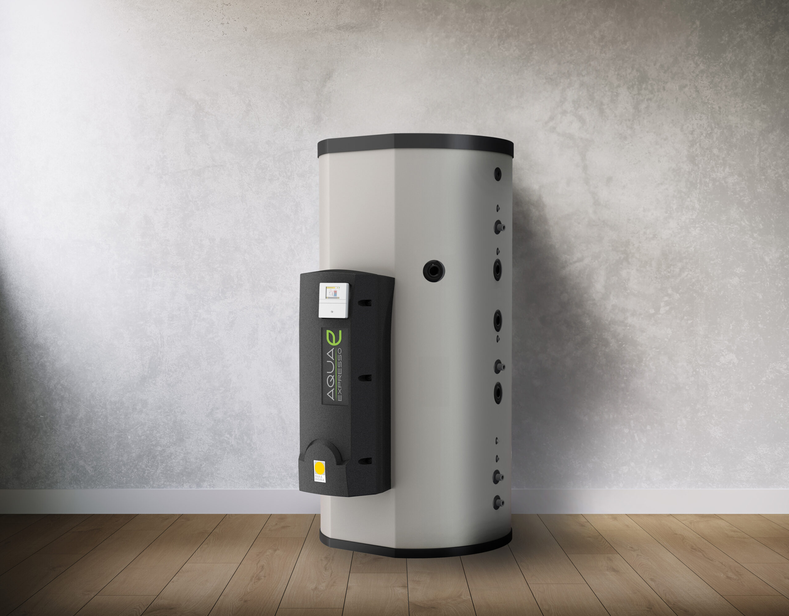 Aqua EXPRESSO III  in einem Keller vor einer Wand 