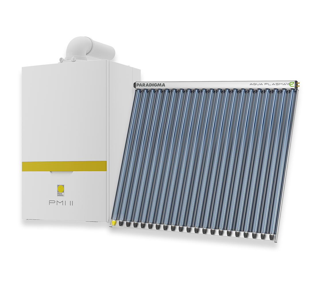 PMI II mit Solarthermiekollektor im Verbund