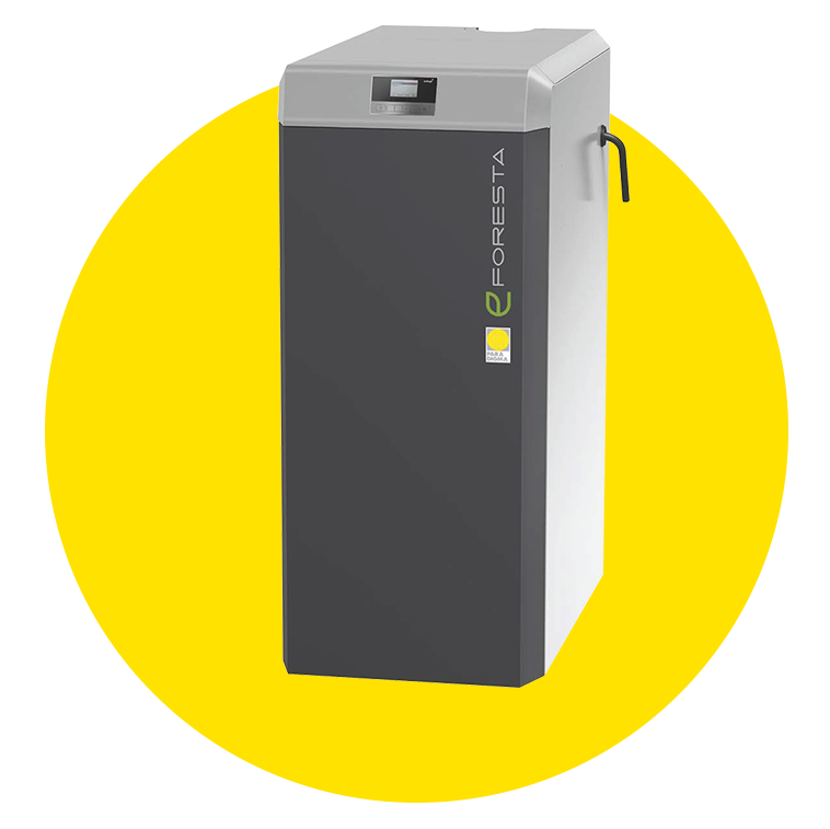 FORESTA auf einem gelben Kreis von der Marke Paradigma